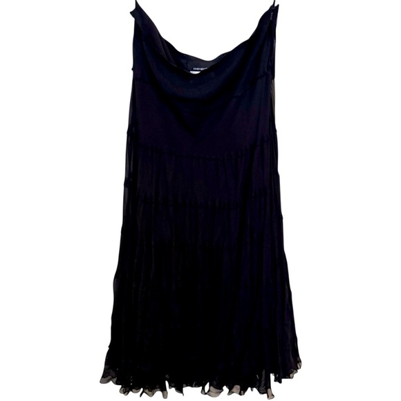 🌹NWT: JONES NEW YORK BLACK ELEGANT RUFFLE  MAXI SKIRT - Picture 1 of 6